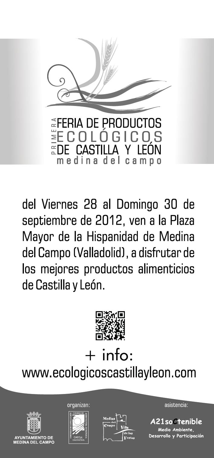 flyer feria productos ecologicos